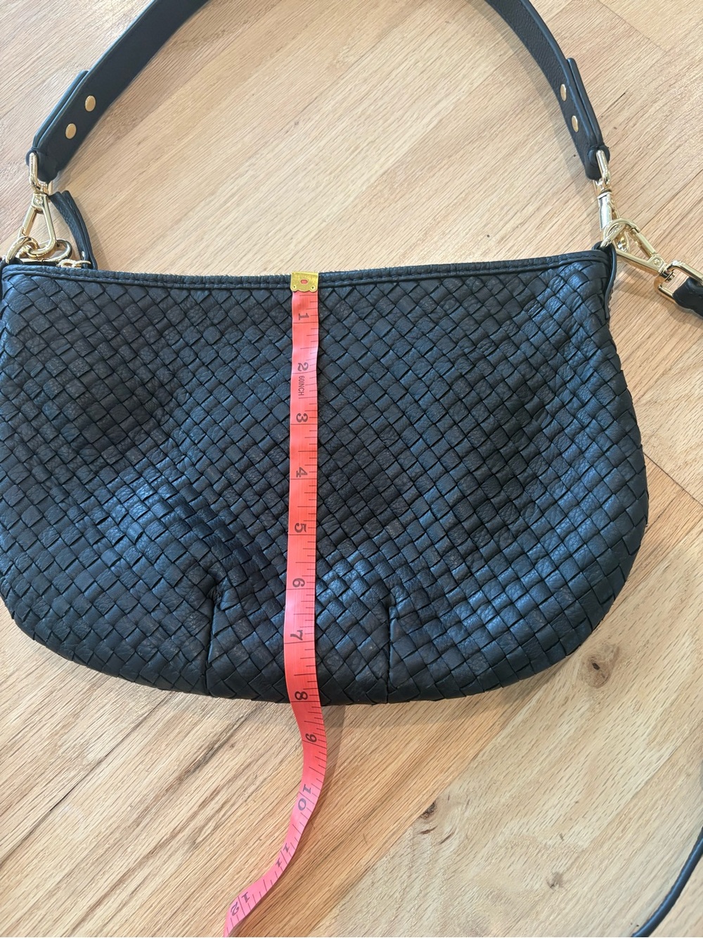 Quince Black Sloane Handwoven Mini Shoulder Bag - Picture 6 of 15